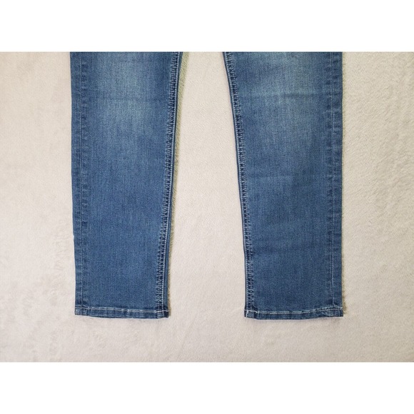 Ferrani Jeans Boys 12‎ Blue Denim Cotton Stretch Light Wash Pockets Straight Leg - Picture 7 of 16